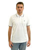 Immagine di KEY UP - POLO MEZZA MANICA UOMO IN PIQUET BIANCA  CON RIGHINO NERO - 2Q711/0001