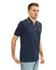 Immagine di KEY UP - POLO MEZZA MANICA UOMO IN PIQUET BLU SCURO  CON RIGHINO BIANCO - 2Q711/1245