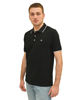 Immagine di KEY UP - POLO MEZZA MANICA UOMO IN PIQUET NERA  CON RIGHINO BIANCO - 2Q711/0002