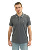 Immagine di KEY UP - POLO MEZZA MANICA UOMO IN PIQUET GRIGIA  CON RIGHINO BIANCO - 2Q711/0416