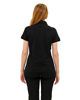 Immagine di KEY UP -POLO IN PIQUET DONNA NERA CON COLLETTO - 5535Q/0002