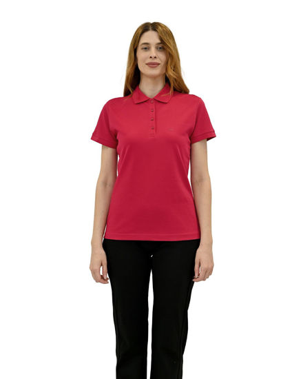 Immagine di KEY UP -POLO IN PIQUET DONNA CICLAMINO CON COLLETTO - 5535Q/1114