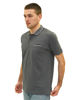 Immagine di KEY UP - POLO MEZZA MANICA UOMO IN PIQUET GRIGIA CON RIGHINO BIANCO E NERO - 2Q827/1416