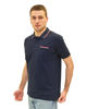Immagine di KEY UP - POLO MEZZA MANICA UOMO IN PIQUET BLU SCURO CON RIGHINO BIANCO E ROSSO - 2Q827/1245