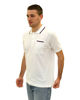 Immagine di KEY UP - POLO MEZZA MANICA UOMO IN PIQUET BIANCA CON RIGHINO ROSSO E BLU - 2Q827/0001