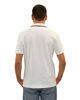 Immagine di KEY UP - POLO MEZZA MANICA UOMO IN PIQUET BIANCA CON RIGHINO ROSSO E BLU - 2Q827/0001