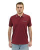 Immagine di KEY UP - POLO MEZZA MANICA UOMO IN PIQUET BORDEAUX CON RIGHINO BIANCO E BLU - 2Q827/2149