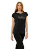 Immagine di KEY UP - T-SHIRT MEZZA MANICA DONNA NERA GLAM -  5S894/0002