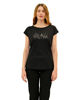 Immagine di KEY UP - T-SHIRT MEZZA MANICA DONNA NERA GLAM -  5S894/0002