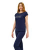Immagine di KEY UP - T-SHIRT MEZZA MANICA DONNA BLU GLAM -  5S426/2103