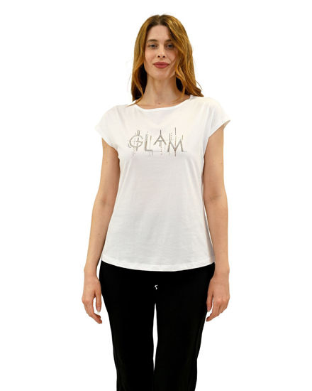 Immagine di KEY UP - MAGLIA MEZZA MANICA DONNA BIANCA GLAM -  5S894/0001