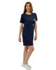 Immagine di KEY UP - VESTITINO DONNA MEZZA MANICA BLU CON STAMPA FLOREALE-  5S889/1265