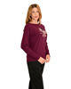 Immagine di KEY UP - T-SHIRT MEZZA MANICA DONNA BORDEAUX CON STAMPA FLOREALE-  5S426/2103