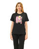 Immagine di KEY UP - T-SHIRT MEZZA MANICA DONNA NERA CON STAMPA FRONTALE- 5S883/0002