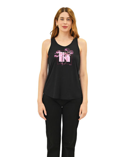 Immagine di KEY UP - CANOTTA DONNA NERA CON STAMPA FRONTALE - 5S856/0002