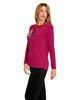 Immagine di KEY UP - MAGLIA MANICA LUNGA DONNA FUXIA CON STAMPA FRONTALE - 5S436/2111