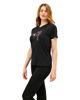 Immagine di KEY UP - T-SHIRT MEZZA MANICA DONNA NERA CON STAMPA FRONTALE - 5S896/0002