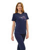 Immagine di KEY UP - T-SHIRT MEZZA MANICA DONNA BLU CON STAMPA FRONTALE - 5S896/1265