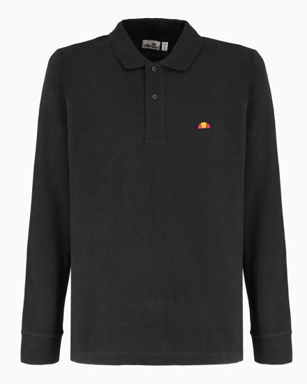 Immagine di ELLESSE - POLO UOMO MANUCA LUNGA IN PIQUET NERA PATCH LOGO - EHM211W25-050
