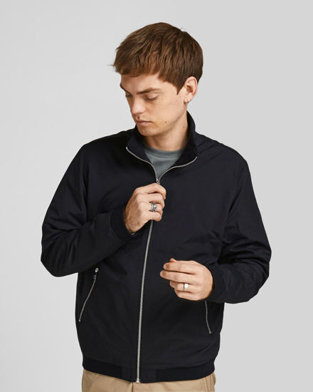 Immagine di JACK & JONES - GIUBBINO BOMBER NERO DA UOMO RUSH HARRINGTON