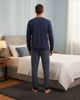 Immagine di INFIORE - PIGIAMA LUNGO BLU DA UOMO IN JERSEY DI COTONE