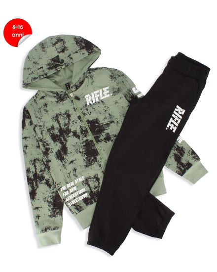 Immagine di BOY TUTA FULL ZIP CON CAPPUCCIO