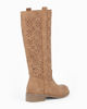 Immagine di MISS GLOBO - Stivale marrone traforato, tacco 3,5CM