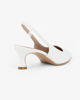 Immagine di MISS GLOBO - Décolleté slingback bianca, tacco 5,5CM - MADE IN ITALY