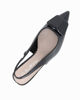 Immagine di MISS GLOBO - Décolleté slingback nera in vernice con placca frontale, tacco 6CM