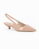 Immagine di MISS GLOBO - Décolleté slingback nocciola in vernice, tacco 3,5CM - MADE IN ITALY
