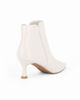 Immagine di MISS GLOBO - Tronchetto avorio a punta con zip laterale, tacco 6CM