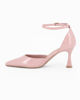 Immagine di MISS GLOBO - Décolleté rosa con sottopiede in VERA PELLE e cinturino alla caviglia, tacco 7,5CM