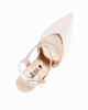 Immagine di MISS GLOBO - Décolleté slingback nude in raso con strass, tacco 8CM