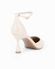 Immagine di MISS GLOBO - Décolleté avorio con sottopiede in VERA PELLE e cinturino alla caviglia, tacco 7,5CM