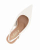 Immagine di MISS GLOBO - Décolleté slingback avorio con sottopiede in VERA PELLE, tacco 7,5CM