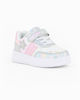 Immagine di CANGURO - Sneakers rosa e argento da bimba con strappo, numerata 24/30