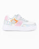Immagine di CANGURO - Sneakers rosa e argento da bambina con strappo, numerata 31/36