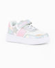 Immagine di CANGURO - Sneakers rosa e argento da bambina con strappo, numerata 31/36