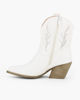 Immagine di ZOE - Stivaletto texano bianco con zip laterale, tacco 7CM