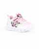 Immagine di MINNIE - Sneakers bianca e rosa da bimba con luci e strappo, numerata 24/30