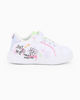 Immagine di CANGURO - Sneakers bianca da bimba con inserti glitter e strappo, numerata 24/30