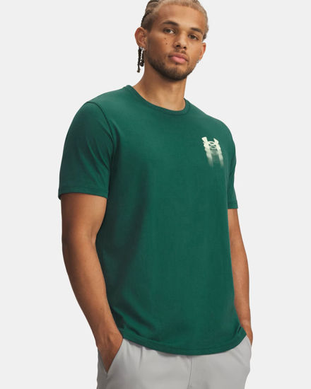 Immagine di T-SHIRT MM UA M BLUR LOGO SS GREEN