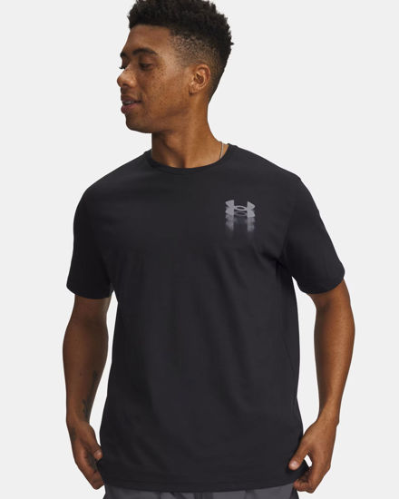 Immagine di T-SHIRT MM UA M BLUR LOGO SS BLACK