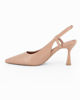 Immagine di MISS GLOBO - Décolleté slingback beige con sottopiede in VERA PELLE, tacco 7,5CM