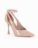 Immagine di MISS GLOBO - Décolleté beige in vernice con cinturino alla caviglia, tacco 9,5CM