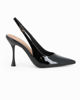 Immagine di MISS GLOBO - Décolleté slingback nera in vernice, tacco 9,5CM