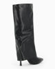 Immagine di MISS GLOBO - Stivale nero a punta con risvolto e zip laterale, tacco 8,5CM