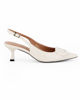 Immagine di RENATO BALESTRA - Décolleté slingback beige con sottopiede in VERA PELLE, tacco 5,5CM