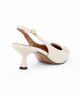 Immagine di RENATO BALESTRA - Décolleté slingback beige con sottopiede in VERA PELLE, tacco 5,5CM