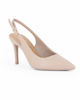 Immagine di MISS GLOBO - Décolleté slingback beige con sottopiede in VERA PELLE, tacco 8CM